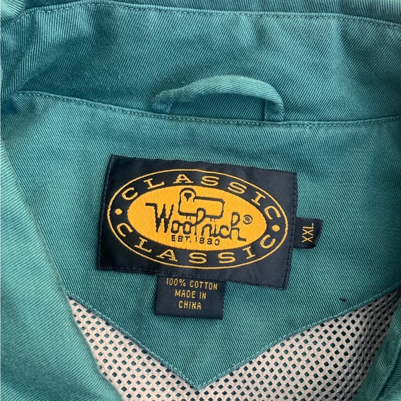 COPY - Vintage 80’s 90’s Woolrich Forest Green Hunting Safari Shirt Jacket - Picture 4 of 5